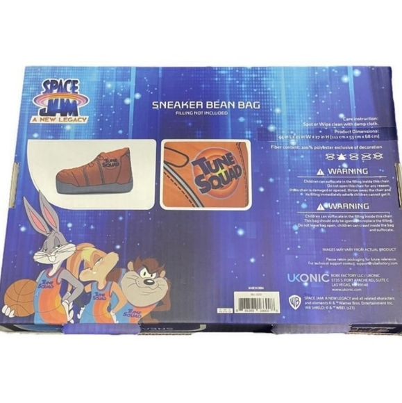 Space Jam Legacy "Toon Squad" Sneaker Bean Bag Cover - Picture 2 of 5
